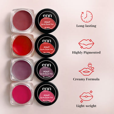 Pout Lip & Cheek Tint - Retro Red