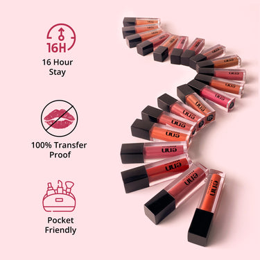 Long Lasting Semi Matte Liquid Lipsticks (Set of 8)